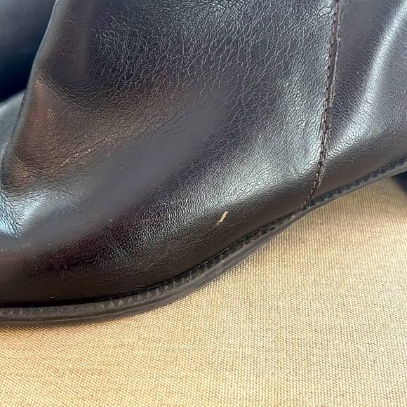 Naturalizer Brazil 7.5 Brown Bootie Faux Leather Zip Ankle Boot Shoes Western - Picture 7 of 14